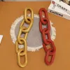Solid-color solid wood chain creative wall decoration, fashionable and simple background decoration hanging piece, trendy and versatile decoration piece for homestay details Picture